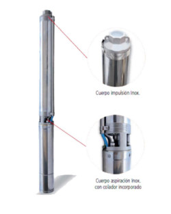 Bomba de agua sumergible IDEAL 2,2kW Trifásica 230V SKI20
