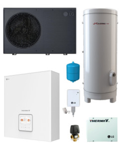 Kit Aerotermia ACS 200L LG Therma V R290 12kW para 150m2