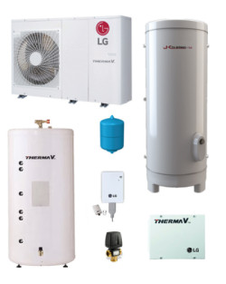 Kit Aerotermia ACS 300 litros LG Therma V R32 9kW para 100m2