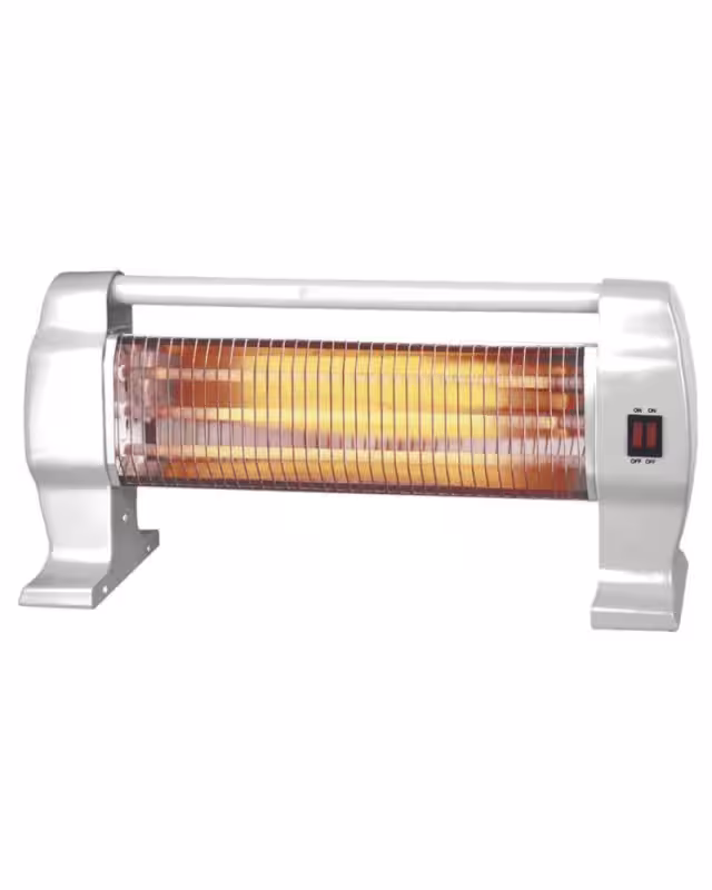 Estufa Eléctrica Halógena 1200W 3 Niveles Blanco Manual