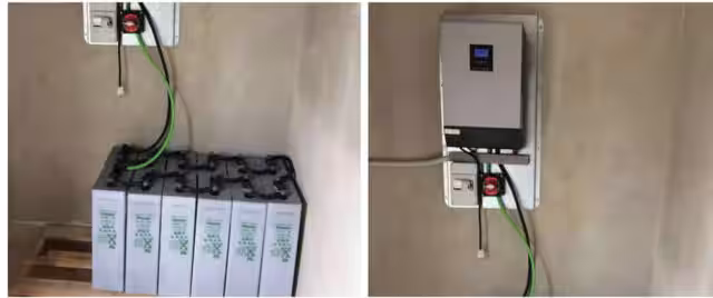 Inversor y baterías instalacion fotovoltaica Burgos