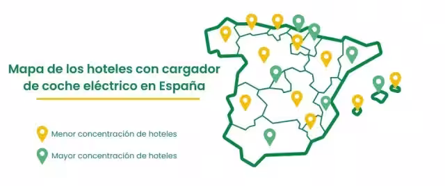 Hoteles con cargador de coche eléctrico en España