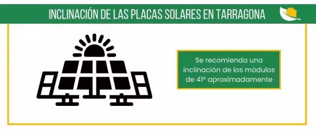 Inclinación placas solares Tarragona
