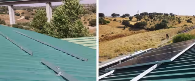 Estructura y Paneles solares