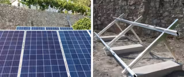 Estructura y Paneles solares