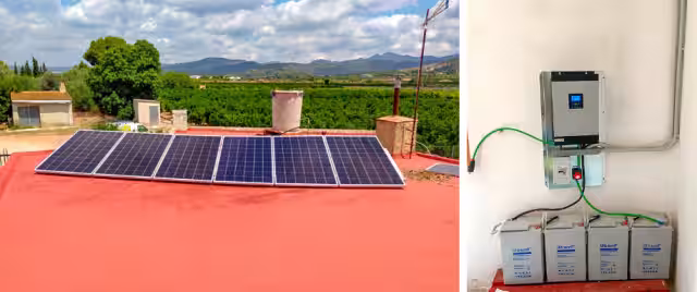 Instalación kit solar aislada con Voltronic Valencia 2020