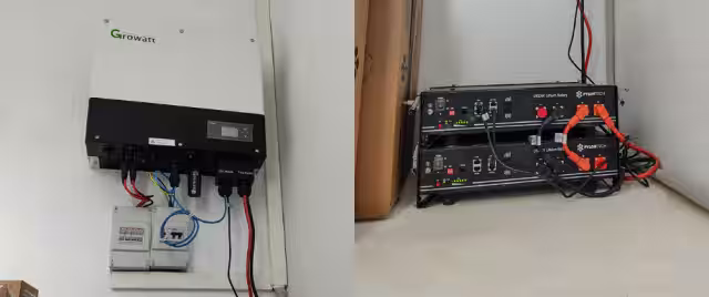 Instalación con inversor híbrido Growatt Valencia