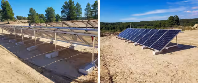 Instalación kit solar paneles solares Utiel