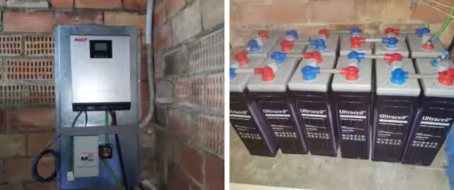 Instalación solar fotovoltaica para vivienda aislada de la red eléctrica en Valencia