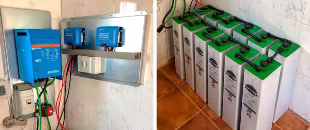 Instalación solar en Valencia con inversor Victron Energy