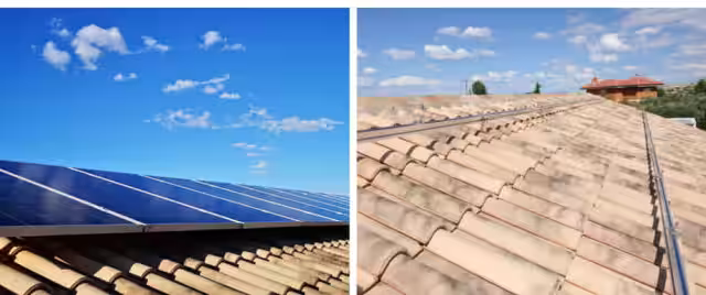 Paneles solares y estructura
