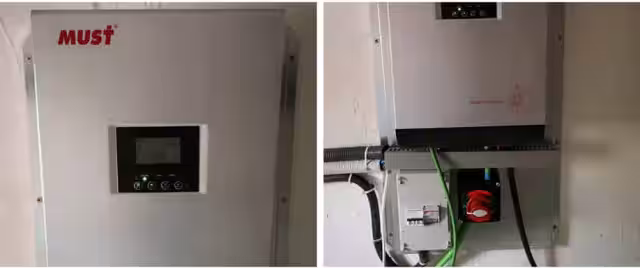 Inversor Must Solar y Kit de Material Eléctrico