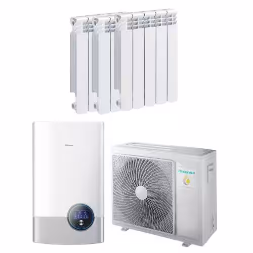Kit Aerotermia con Radiadores Hisense