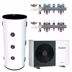 Kit de aerotermia con suelo radiante B