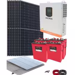 Kit Aislada 3500W 24V 17,5 kWh/día