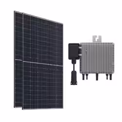 Imagen de producto Placa Solar Balcón 1070W con Microinversor Deye 1000W