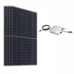 Imagen de producto Placa Solar Balcón 2140W con Microinversor DEYE 2000W SUN2000WG4