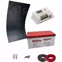 Kit Solar Aislada 200W para Fin de Semana con Batería