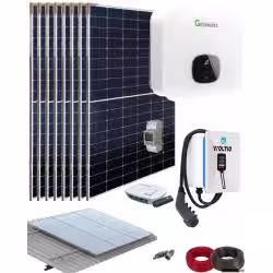 Kit Solar de Autoconsumo con Cargador para Coche 3000W Growatt