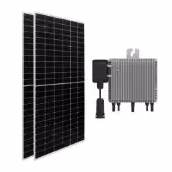 Imagen de producto Placas Solares para Balcones 1200W con Microinversor Deye 1000W