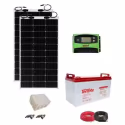 Paneles Solares Flexibles 400W con Batería AGM 150Ah
