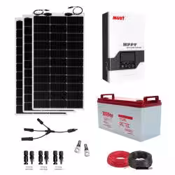 Paneles Solares Flexibles 500W con Batería Gel 150Ah