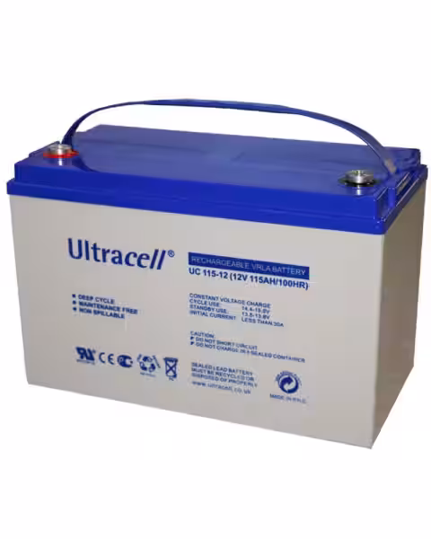 Batería AGM 12V 115Ah Ultracell UC-115-12