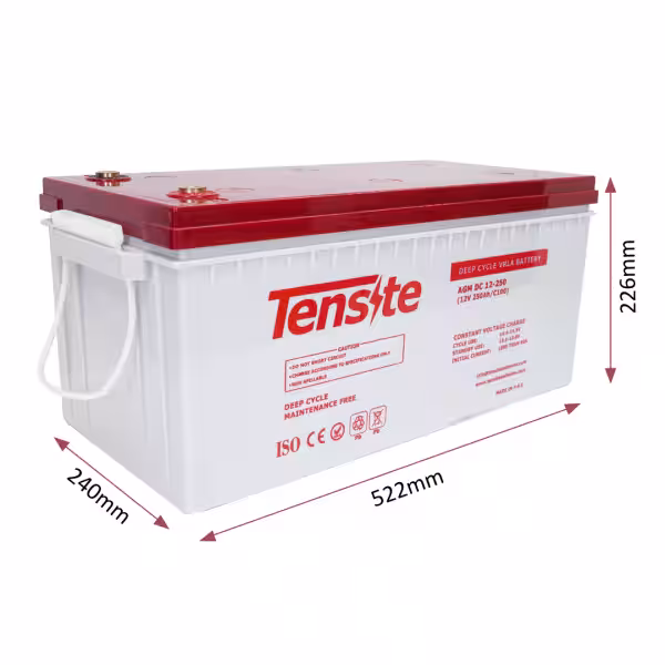 Batería AGM 12V 250Ah Tensite
