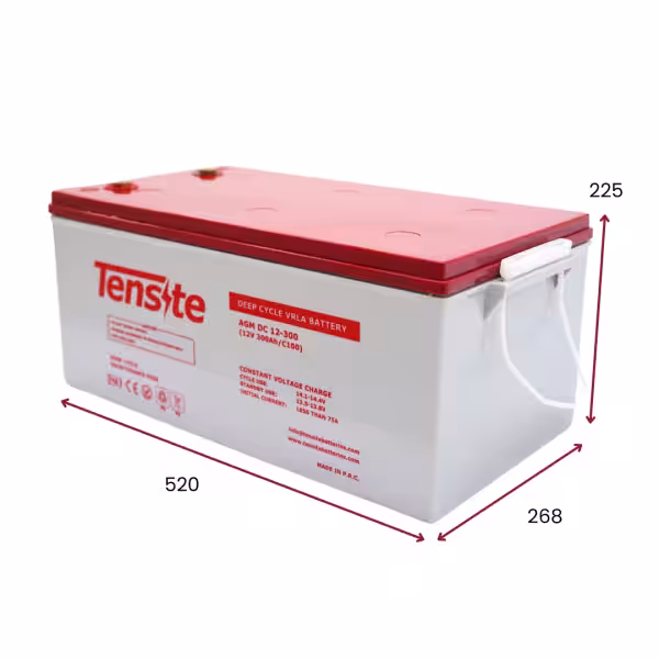 Batería AGM 12V 300Ah Tensite