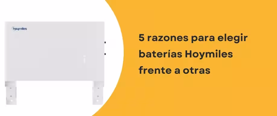 5 razones para elegir baterías Hoymiles frente a otras