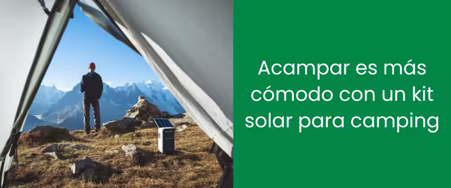 Acampar es más cómodo con un kit solar para camping
