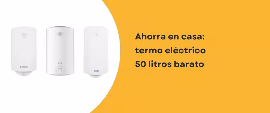 Ahorra en casa: termo eléctrico 50 litros barato