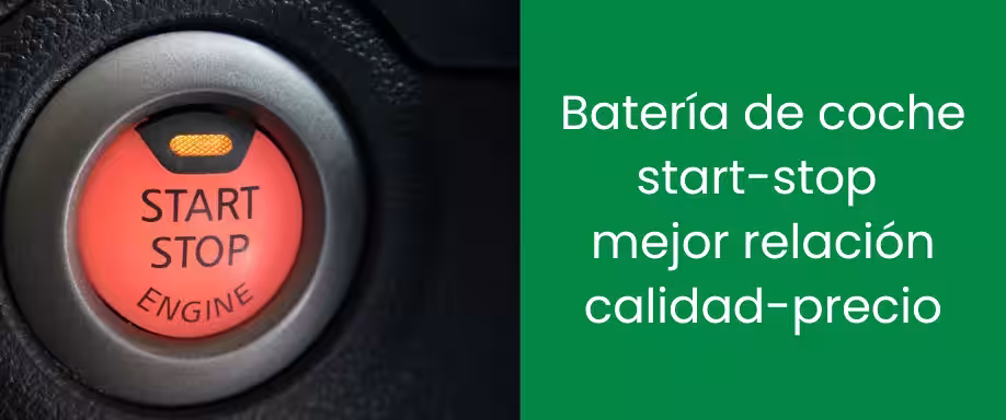 Batería de coche start-stop mejor relación calidad-precio