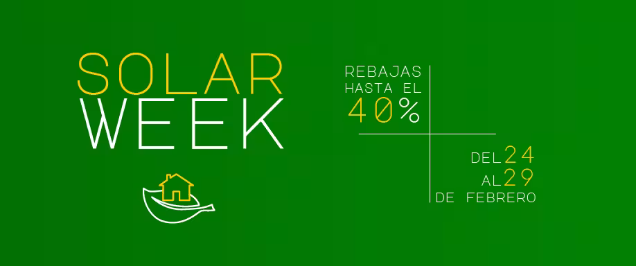 Rebajas en febrero. La Solar Week llega a Autosolar