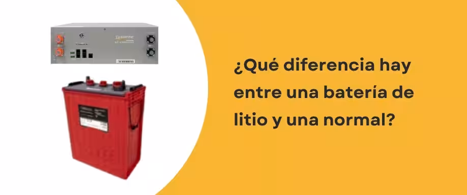¿Qué diferencia hay entre una batería de litio y una normal?