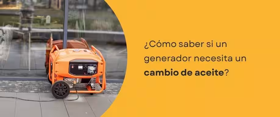¿Cómo saber si un generador necesita un cambio de aceite?