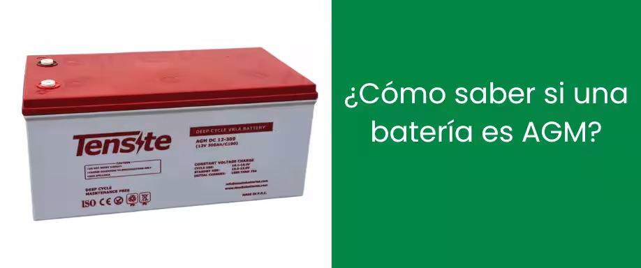 ¿Cómo saber si una batería es AGM?