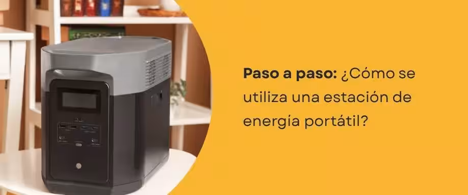 ¿Cómo se utiliza una estación de energía portátil?
