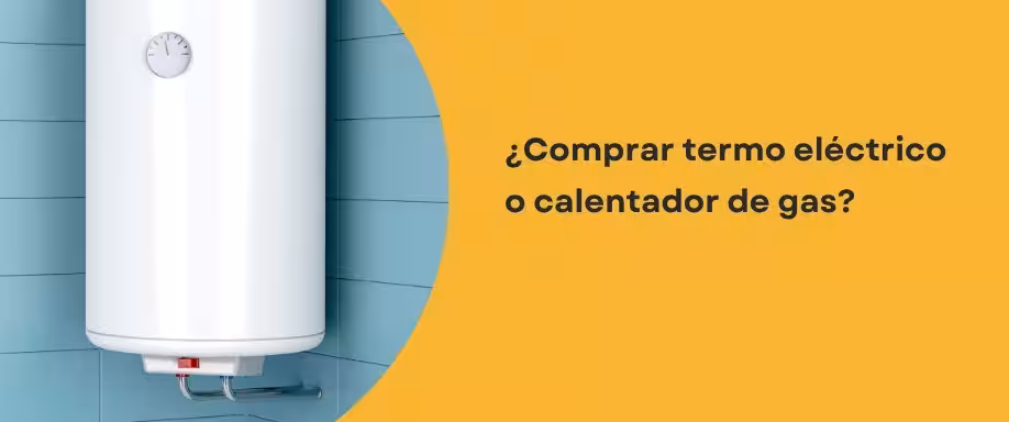 ¿Comprar termo eléctrico o calentador de gas?