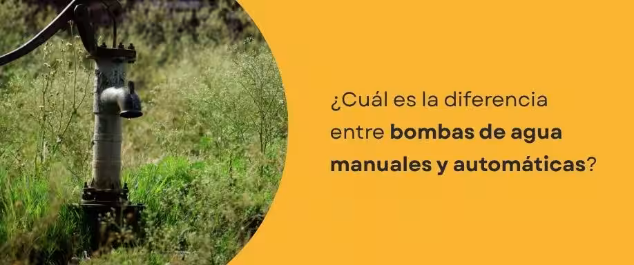 ¿Cuál es la diferencia entre bombas de agua manuales y automáticas?