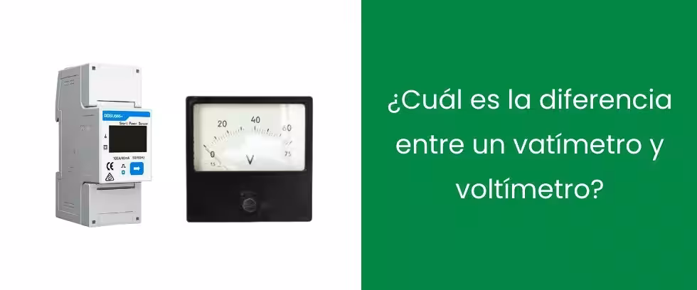 ¿Cuál es la diferencia entre un vatímetro y un voltímetro?
