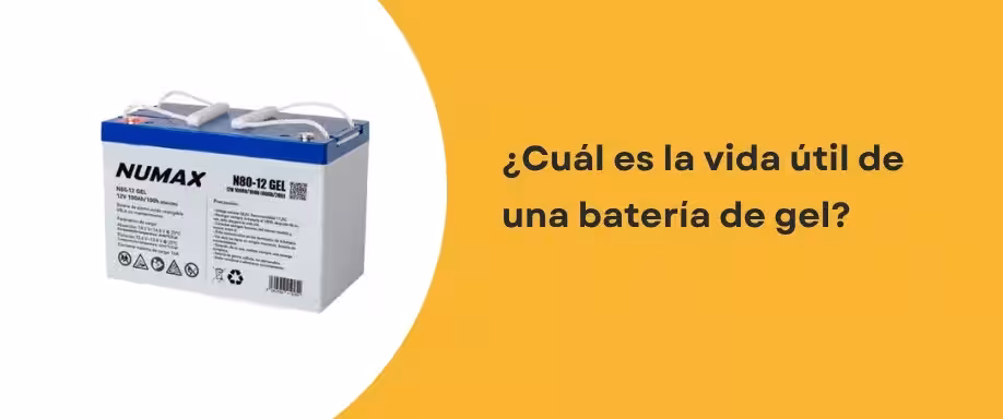 ¿Cuál es la vida útil de una batería de gel?