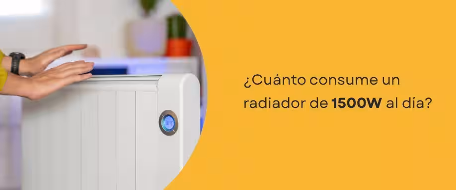 Cuánto consume un radiador de 1500 W al día