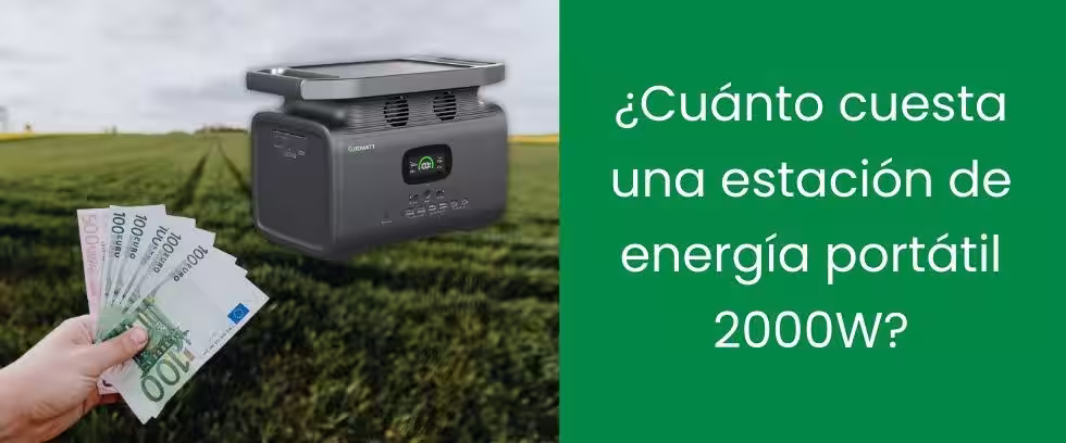 ¿Cuánto cuesta una estación de energía portátil 2000W?