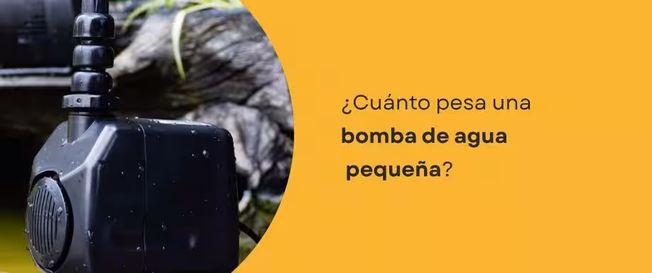 ¿Cuánto pesa una bomba de agua pequeña? ¿Cuánto pesa una bomba de agua pequeña?