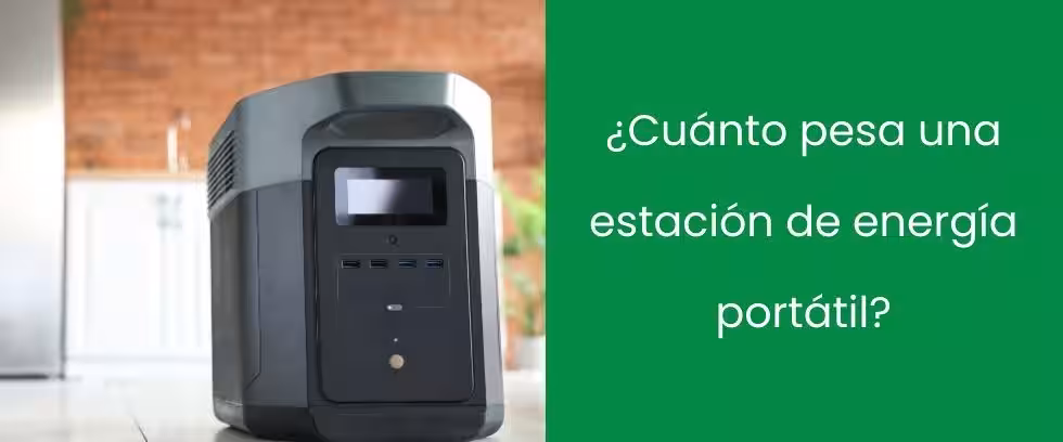 ¿Cuánto pesa una estación de energía portátil?