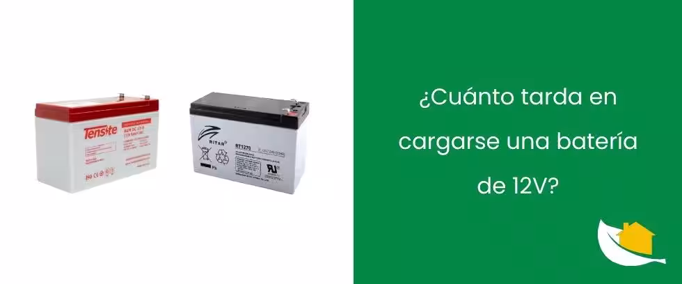 ¿Cuánto tarda en cargarse una batería de 12V?