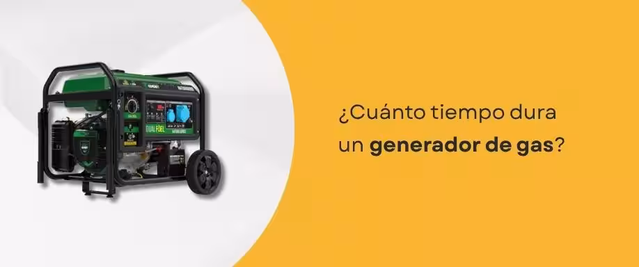 ¿Cuánto tiempo dura un generador de gas?