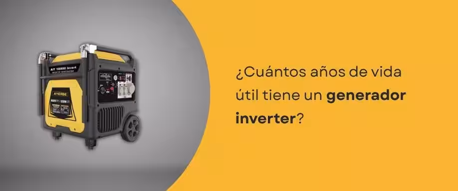 ¿Cuántos años de vida útil tiene un generador inverter?
