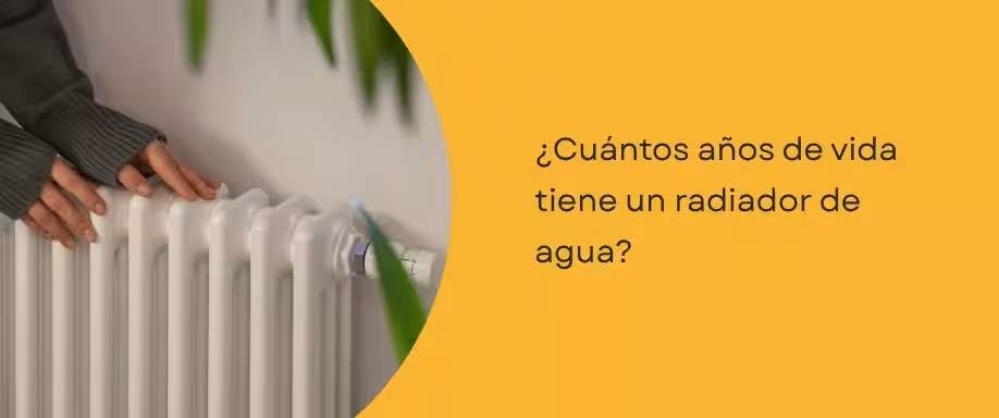 ¿Cuántos años de vida tiene un radiador de agua?